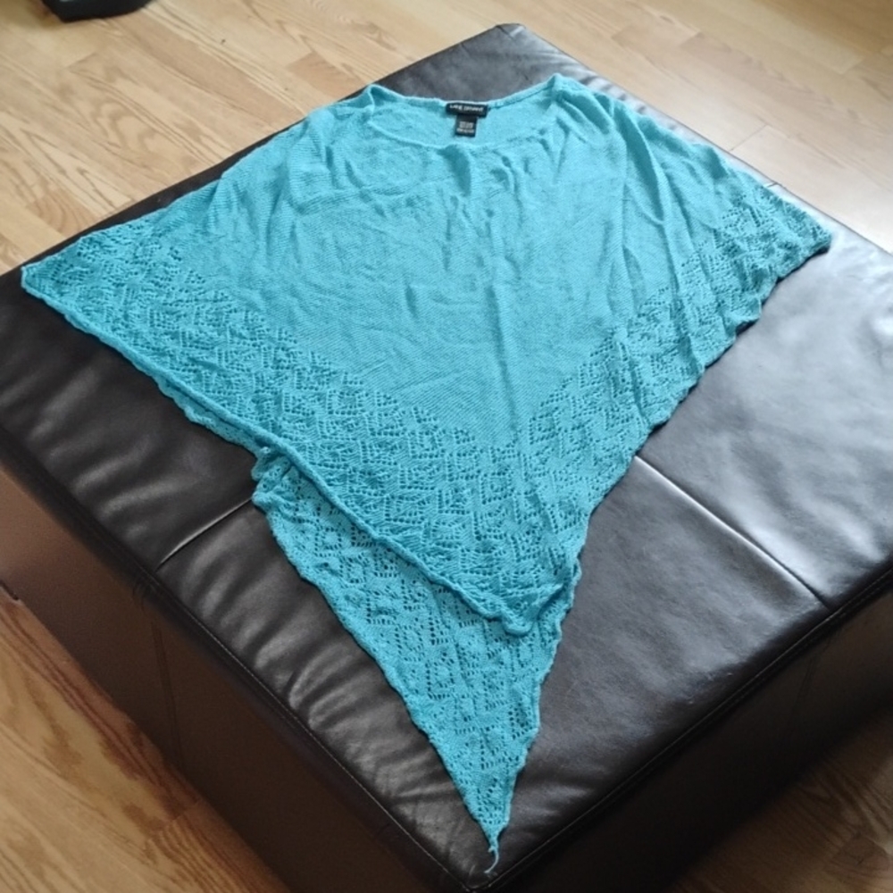 Lane Bryant Light Blue/Teal Knit Pullover